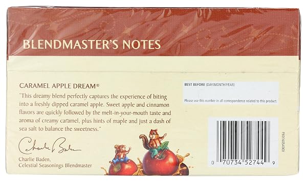 CELESTIAL SEASONINGS TEA CARAMEL APPLE DREAM 20 BAGS