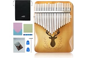 JYTMUS Kalimba 21 Keys Thumb Piano Portable Finger Piano with Tune Hammer, Music Book and Carrying Bag Set, Musical Instruments Gift for Adults, Kids and Beginners