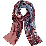 Accessories First Exploded Paisley Scarf- Fashionable Womens Polyester Oversized Scarf Wrap