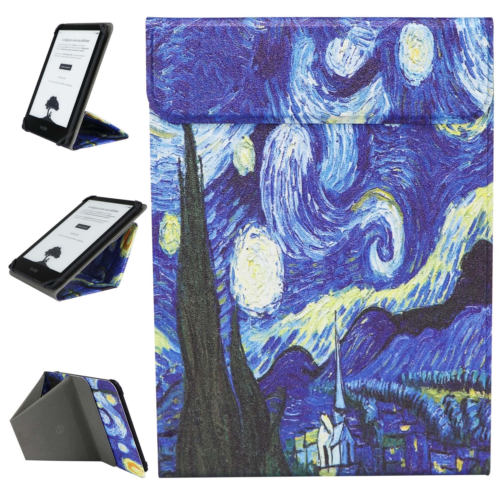 ZhaoCo Universal Case for 7" & 6.8" Kindle Paperwhite - Signature Edition 2024/2021 - Painting