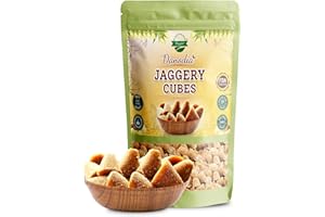 Danodia Foods Organic Jaggery Cubes 1 lb (450g), Pure & Natural, No Additives Sweetener, Vegan & Gluten-Free, Nutrient-Rich Alternative to Refined Sugar for Tea & Coffee, Indian Origin