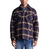 Buffalo David Bitton Men's Shirt Style Shacket Jacket, Whale, Large