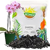 Soil Sunrise Horticultural Charcoal for Indoor Plants (8 Quarts) Hardwood Soil Additive for Orchids, Terrariums, and Gardening