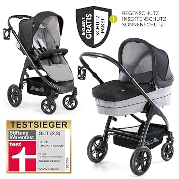 Hauck 10 Teiliges Kinderwagen Set 2in1 Saturn R Duoset Inkl