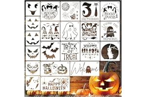 MYJMN Halloween Stencils for Door Mats Large Reusable Halloween Rug Doormat Stencil for Painting on Wood Crafts Shirts Glass Door Hanger Sign (bat21)