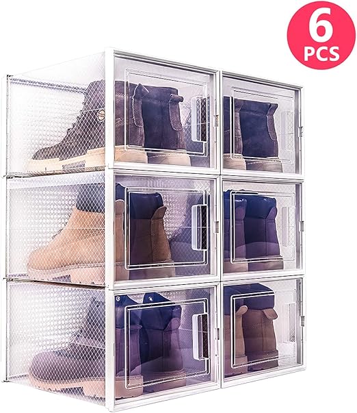 transparent collapsible shoe box
