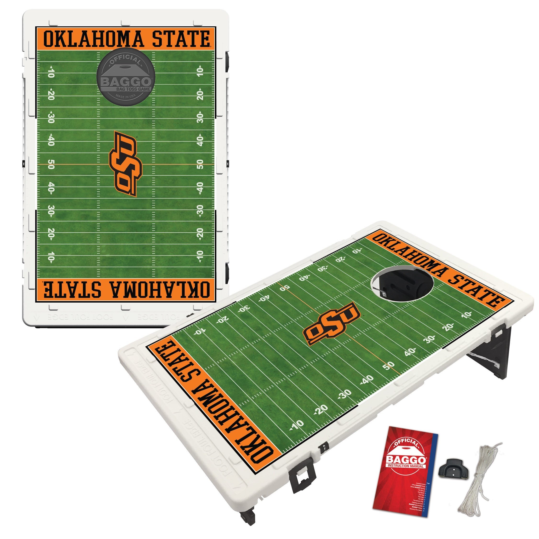 Victory Tailgate Oklahoma State University Cowboys Baggo Bean Bag Toss Cornhole Game Homefield Desig