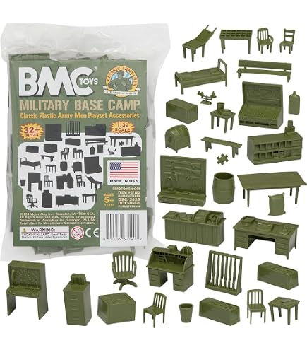 Amazon.com: BMC Classic Marx Military Base Camp - 44pc Plastic