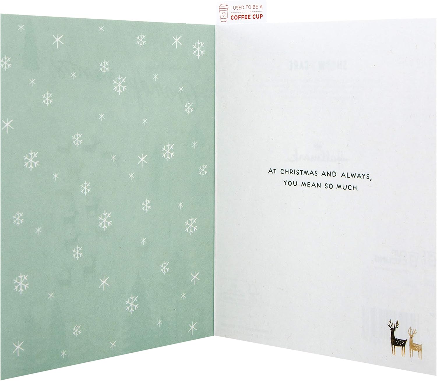 Hallmark CupCycled Christmas Card for Grandparents - Cute Winter Scene Design, Multicoloured - Image 4