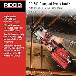 RIDGID 57373 Model RP 241 Compact Press Tool Kit