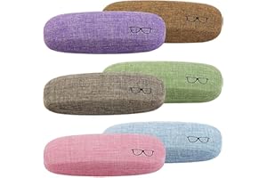ZONLY Eyeglasses Case,(6 Piece) Unisex Hard Shell Eyeglasses Cases Protective Case For Glasse