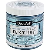 Decoart Texture Metallics 8oz Aquamrin