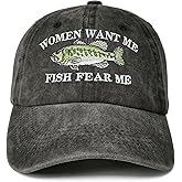 Enodtter Fish Fear Me Women Want Me Hats