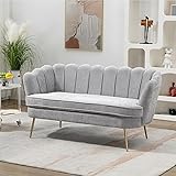 Anwick 59" Small Modern Chenille Loveseat