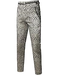 VATPAVE Mens Gothic Pants Cosplay Costume Trousers