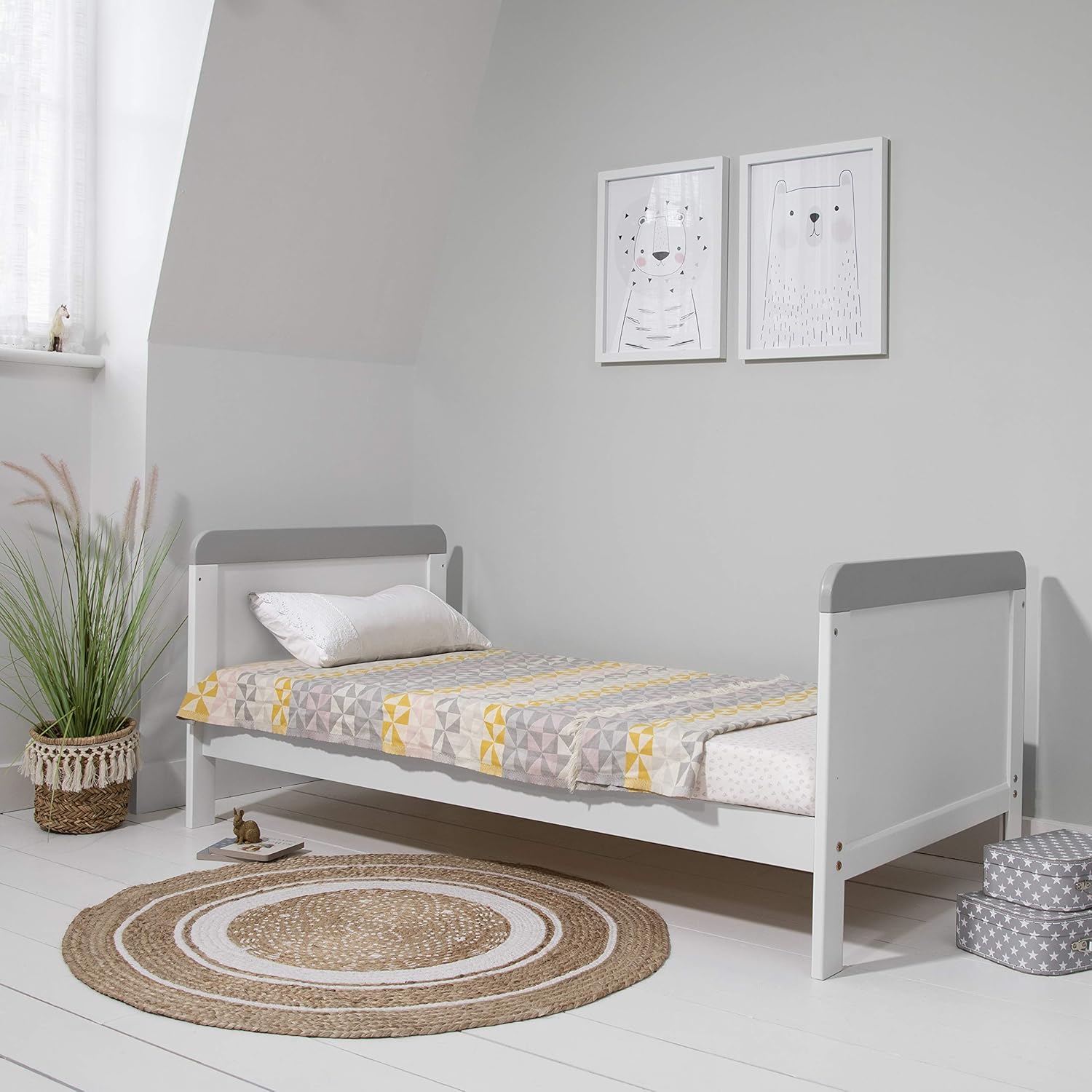 tutti bambini grey cot bed