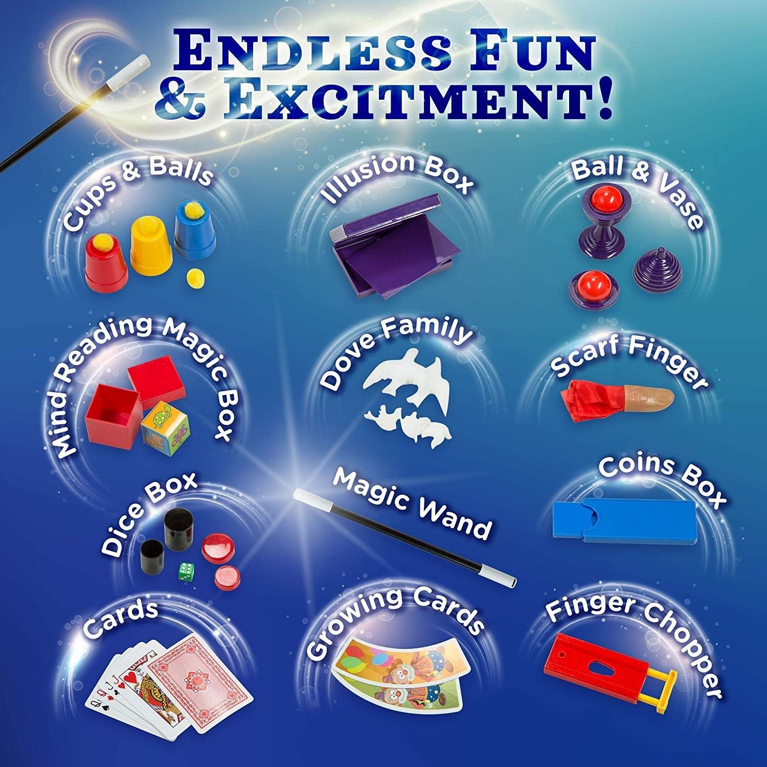 Learn & Climb Magic kit Set for Kids - 50+ Magic Tricks. Clear Instruction Manual & DVD: Toys & Games