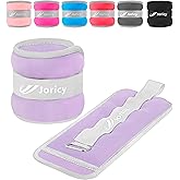 Ankle Weights A Pair of 1/2/3/4/6/8/10/12/20 LBS Wrist Leg Arm Weights for Women Men with Adjustable Straps, Strength weighted for Physical Therapy Running Walking Fitness Gym Workout