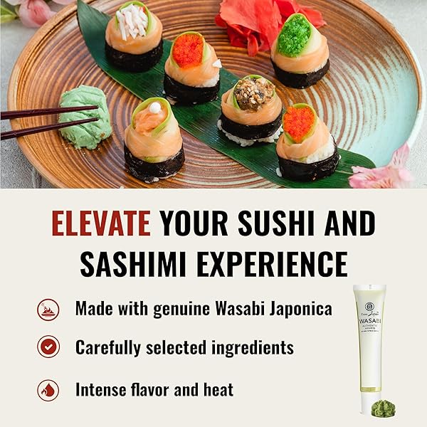 MUSO FROM JAPAN – REAL WASABI – AUTHENTIC FLAVOR, VEGAN AND GLUTEN-FREE – 1.52 OUNCE