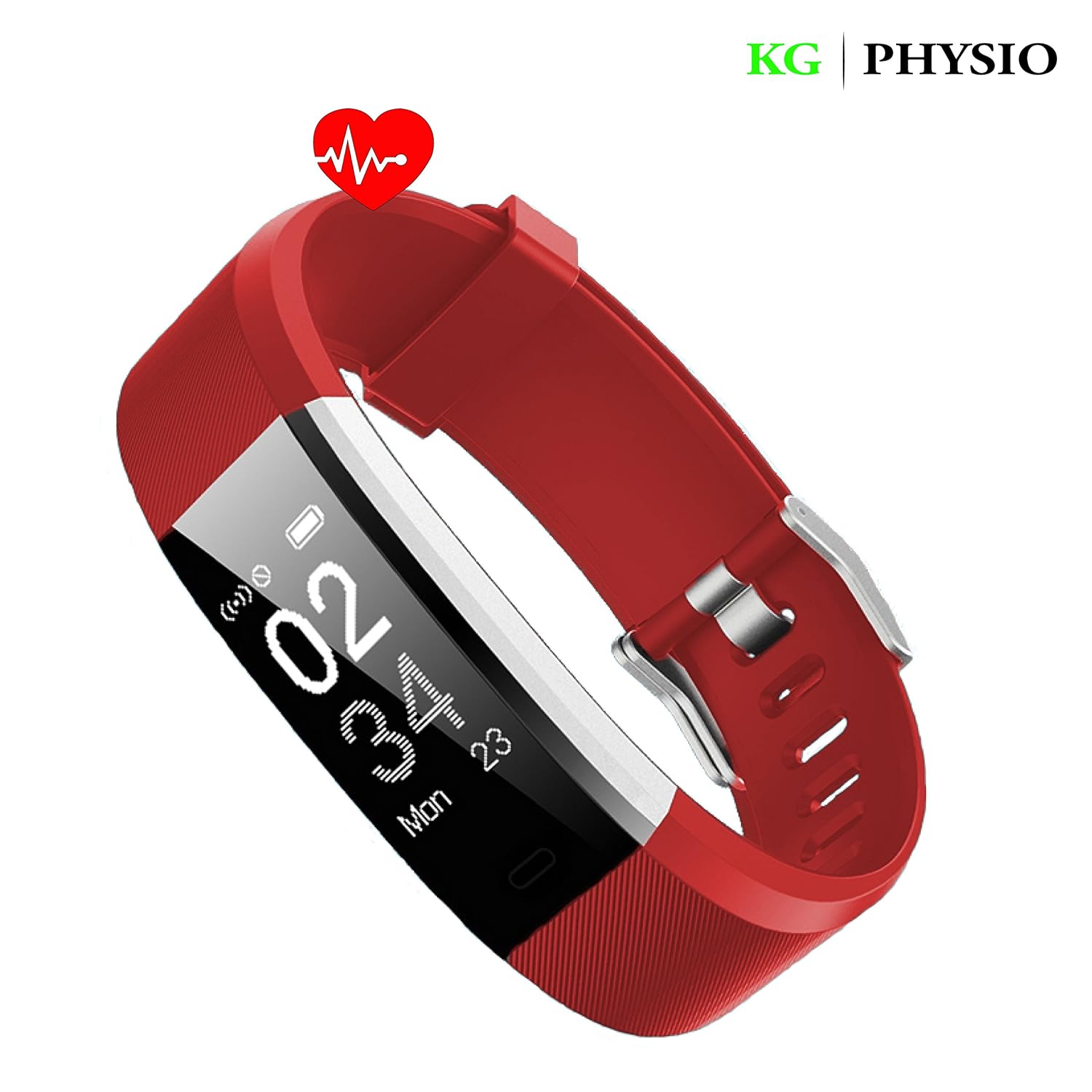 Pulsera Actividad KG  PHYSIO Pulsera Inteligente con Pulsómetro Pulsera Deportiva y