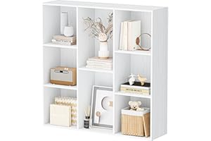 Jpiziso Cube Storage Organizer Bookshelf,Closed Back Display Bookcase,Cubby Shelf for Home Office,Living Room, Kids Room, Lar