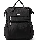 Baggallini City Scape Backpack - 15"x11" Lightweight Work Travel Bag w/Luggage Sleeve & RFID