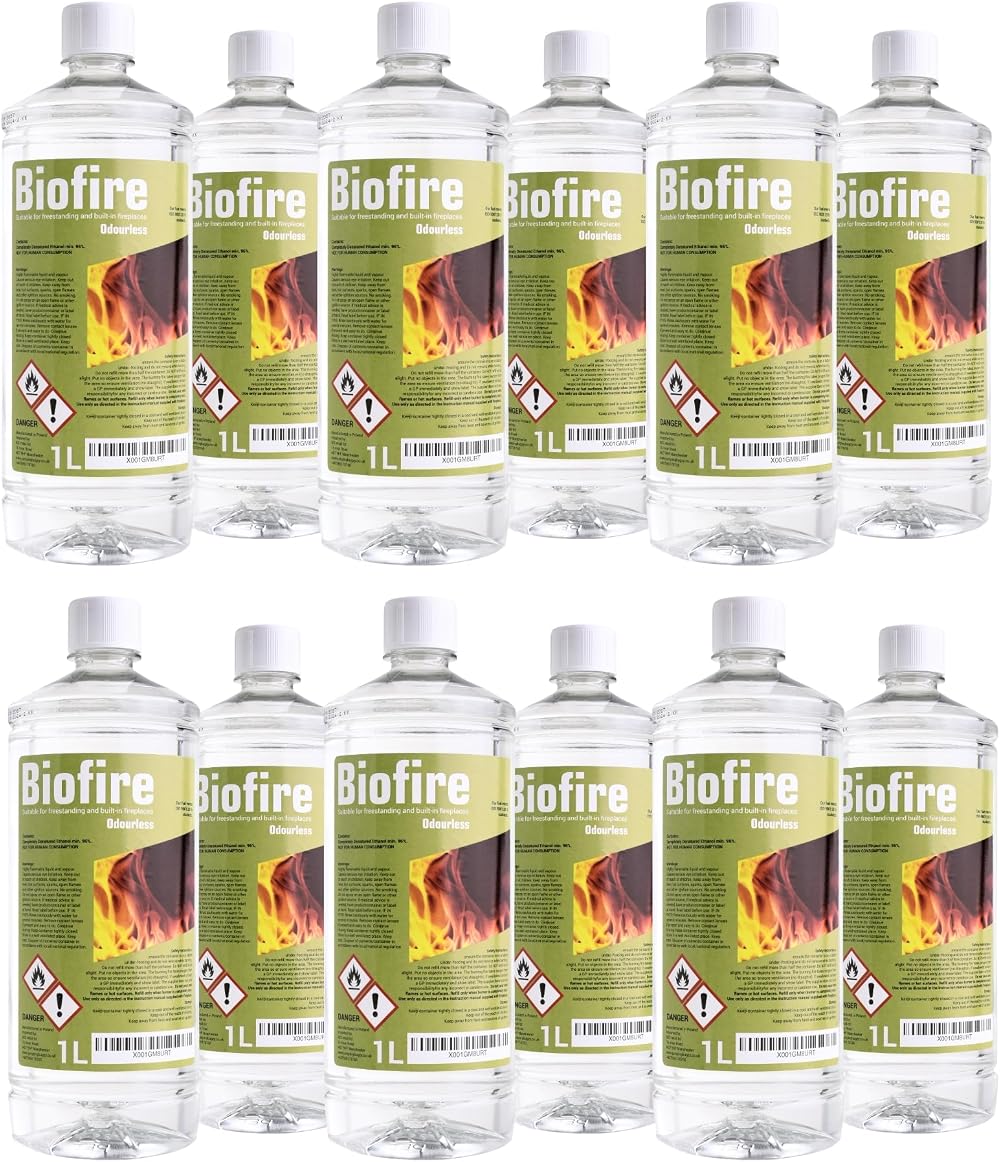 B2C Bioethanol Fuel EcoLine 1L 96.6% Odourless Smokeless Indoor Outdoor