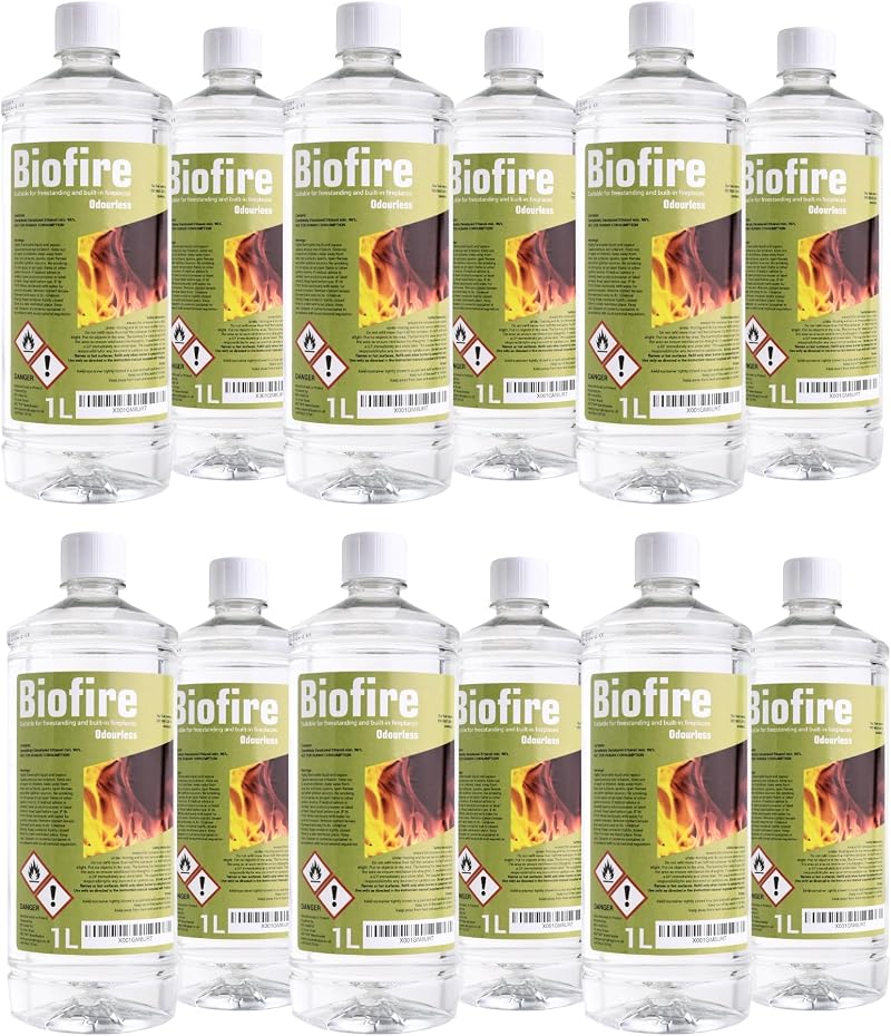 B2C Bioethanol Fuel EcoLine 1L 96.6% Odourless Smokeless Indoor Outdoor