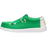 HEYDUDE Men's Wally Nations Slip On Loafer | Elastic Laces | Breathable Woven Fabric Upper, Wide Opening, Speckled Flexible Outsole, Reliable Traction, Country Inspired Design