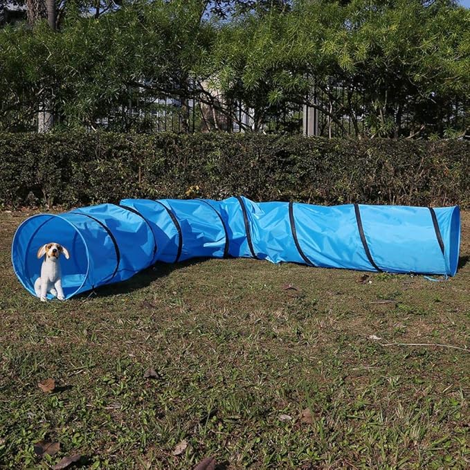 AYNEFY Pet Tunnel, Waterproof Portable Puppy Dog Agility Training