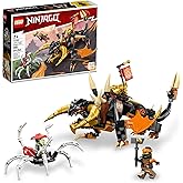 LEGO NINJAGO Cole’s Earth Dragon EVO 71782, Upgradable Action Toy Figure for Boys and Girls with Battle Scorpion Creature and 2 Minifigures, 2023 Playset
