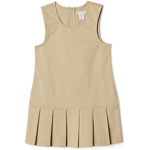 Amazon Essentials Girls' Pleated Hem Dress
