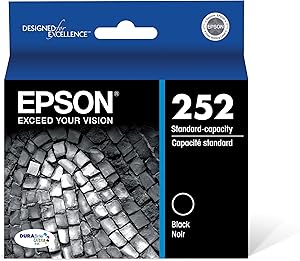 Epson T252120 DURABrite Ultra Black Standard Capacity Cartridge Ink