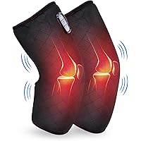 Comfier Knee Massager with Heated, Vibration Heated Knee Brace Wrap with Massage for Knee Fatigue, Leg Massager, Heated Knee 