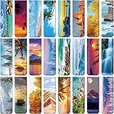 Sepamoon 24 Pcs Magnetic Bookmarks Cute Landscape Magnetic Book Marks Page Clip Funny Magnet Page Markers Gifts for Women Men Home Office Reading Book Lovers Pleasure(Classic Style,2.36 x 0.79)