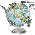 Replogle Illuminated Blue Ocean Globe 4 Kids, Kid Friendly Political Map, Dual Map, Educational Toy