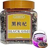 Premium Dried Black Goji Wolfberry Tea (黑枸杞茶) – 7.5oz (200g) – 100% Natural, No Additives, Antioxidant-Rich Herbal Tea for Vitality & Wellness