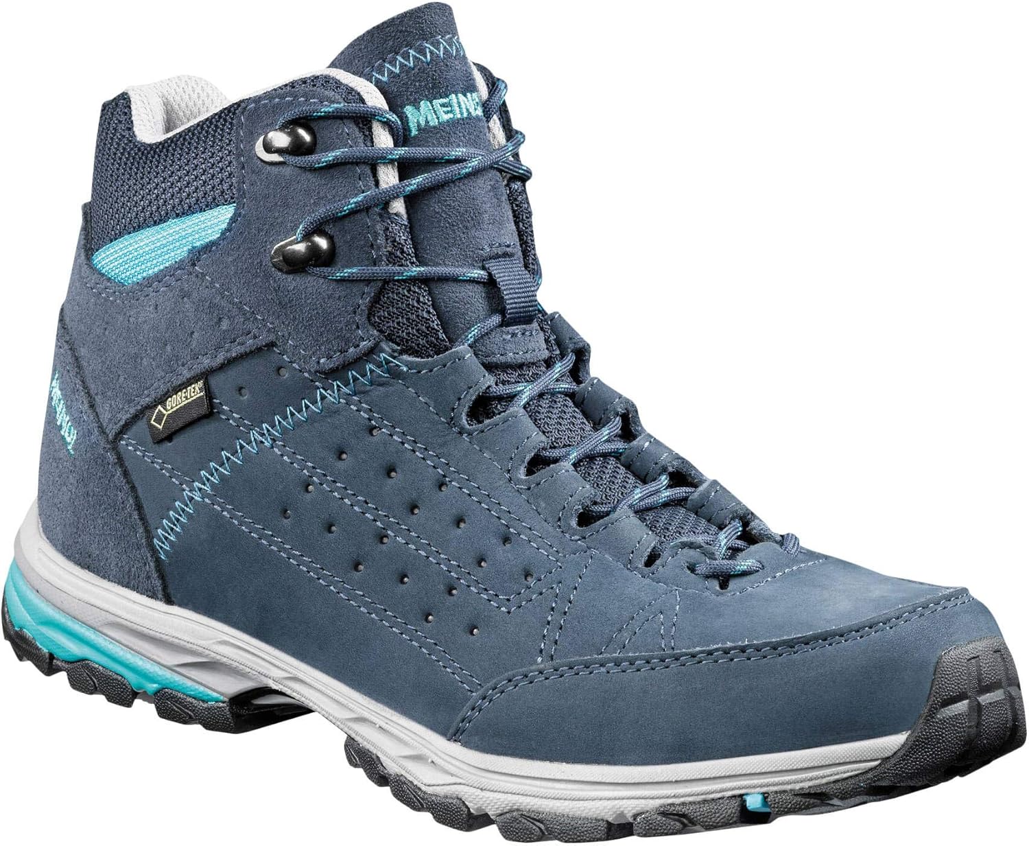 Meindl Women's Durban Lady Mid GTX Hiking Shoes Outdoor Shoes Blue