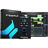 PreSonus Revelator io44 USB-C Audio Interface for music production and streaming with built-in mixer and easy-to-use effects presets plus Studio One DAW Recording Software