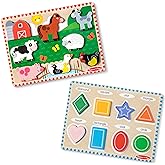 Melissa &amp; Doug Chunky Puzzle Bundle