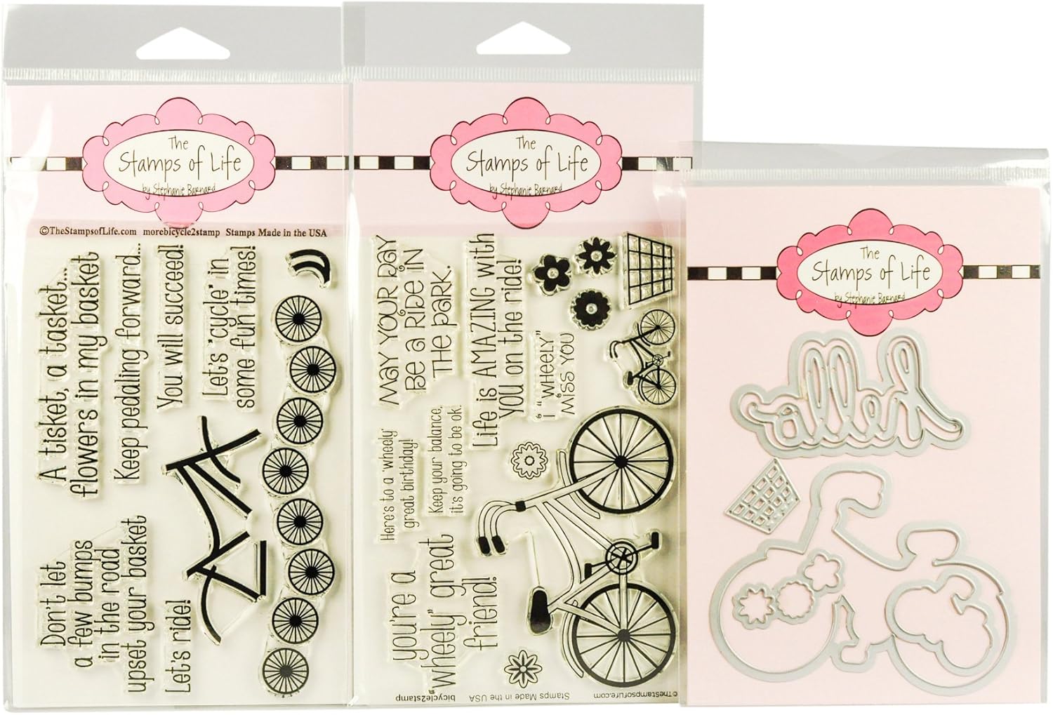 The Stamps of Life Clear Stamps & Dies, bicycle2stamp