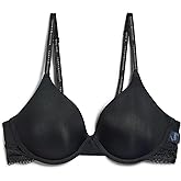 Tommy Hilfiger Womens Lace Trim Micro T-Shirt Bra