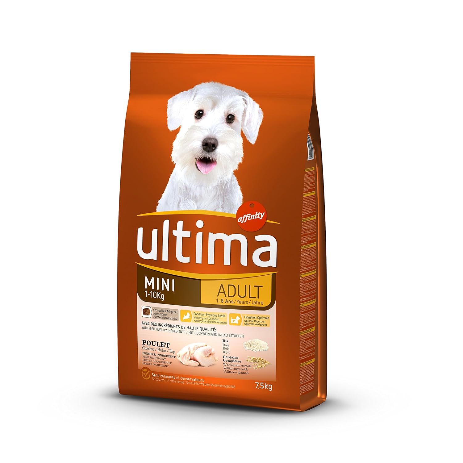 Ultima Croquettes Mini Adult Au Poulet Au Riz Et Céréales