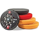 Griot's Garage 5" Orbital Conversion Kit for Car Detailing, Polishing, Waxing, Swirl and Scratch Removal, Includes 5" Backing Plate, Correcting, Finishing and Wax Pads, 10515