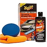 Meguiar's Quik Eraser Kit, Car Scratch Remover, 3 Piece Kit | For Light scratches, Scuffs, Paint transfer, Car Scratch Repair Kit with ScratchX, Drill-Mounted Pad and Microfiber Towel