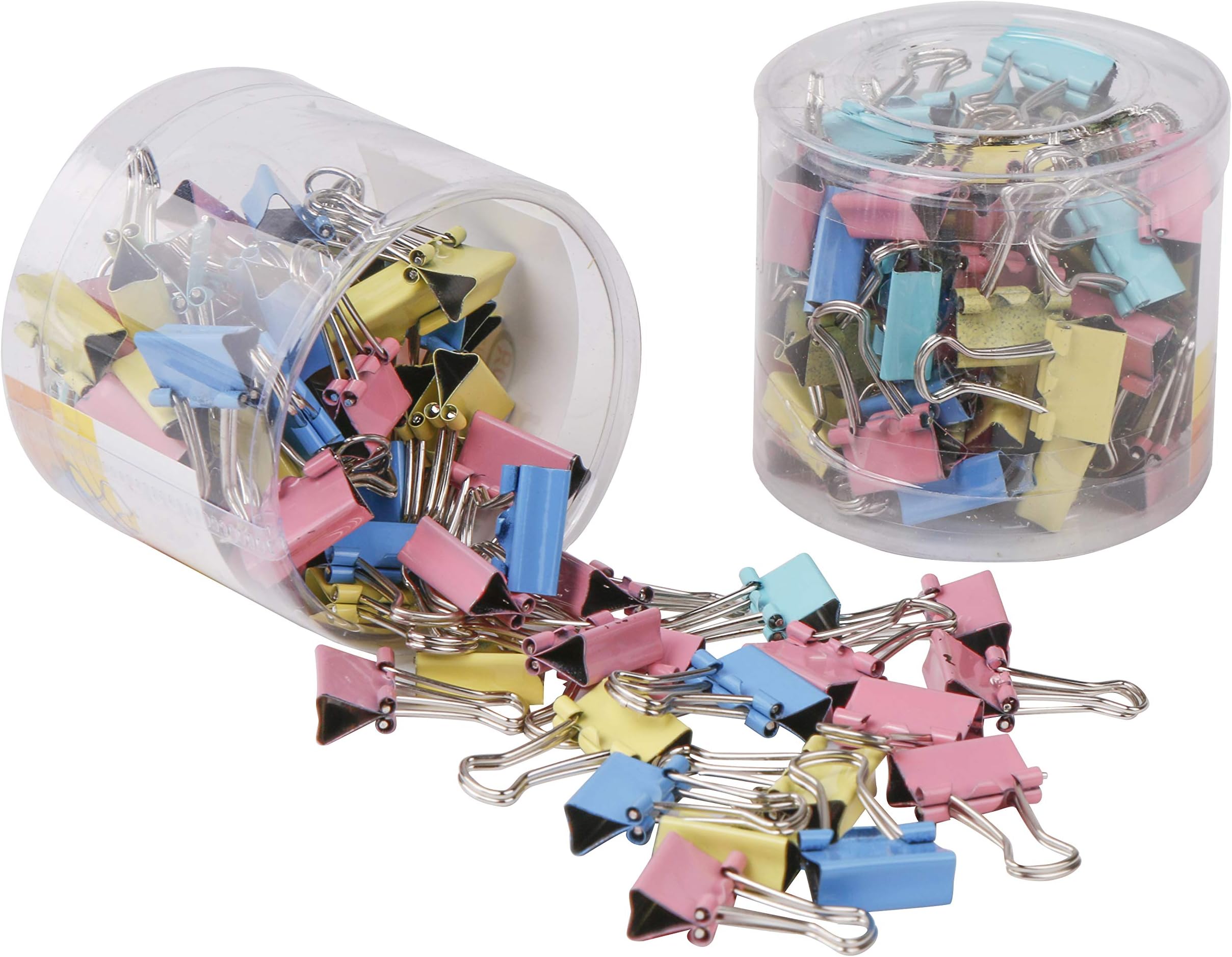 SHAFIRE Coloured Binder Clips - 15mm - Pack of 120 Clips