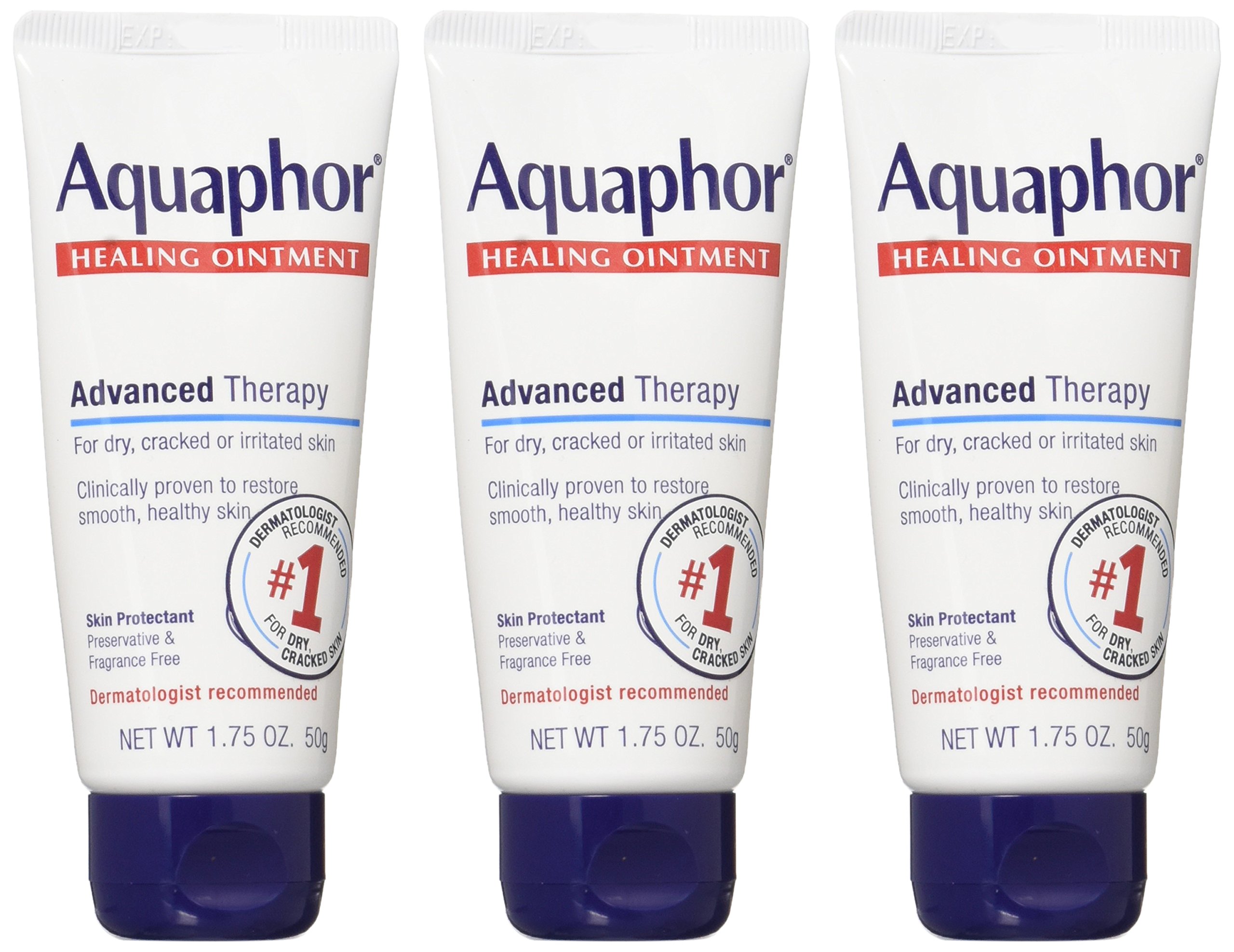 Aquaphor Healing Skin Ointment Advanced Therapy, 1.75 oz (Pack of 3)