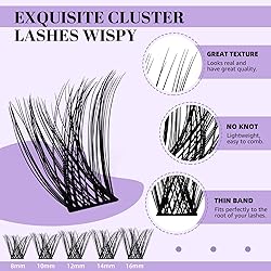 B&Q Lash Clusters D Curl 8-16MIX 96 PCS Eyelash