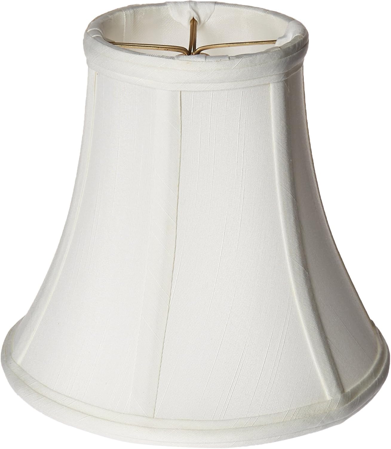 Royal Designs True Bell Lamp Shade, White, 3.75 x 7 x 6.75, Round Clip, 3.75 x 7 x 6.75 (Round Clip)