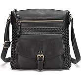 KouLi Buir Crossbody Purses for Women - PU Leather Shoulder Handbags Sling Bag Crossboby Bags Medium Multi Pockets